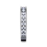 Straight Wedding Ring in 14k White Gold with Round Natural Diamond at Gabriel & Co.