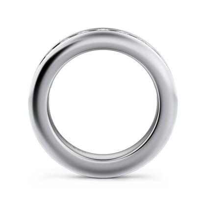 Remie - 14K White Gold Channel Set Diamond Anniversary Band