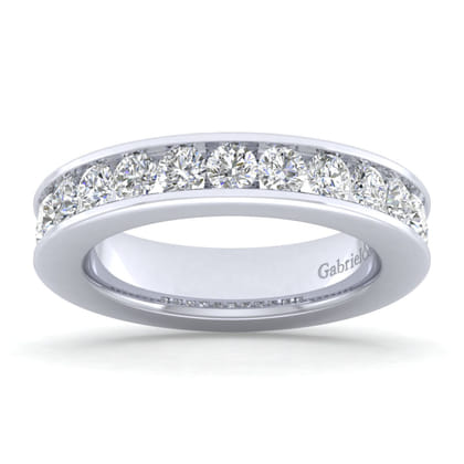 Remie - 14K White Gold Channel Set Diamond Anniversary Band