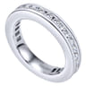 Eternity Band Wedding Ring in 14k White Gold with Round Natural Diamond at Gabriel & Co.