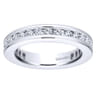 Eternity Band Wedding Ring in 14k White Gold with Round Natural Diamond at Gabriel & Co.