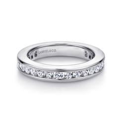 Remie - 14K White Gold Channel Set Diamond Eternity Band