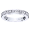 Eternity Band Wedding Ring in 14k White Gold with Round Natural Diamond at Gabriel & Co.