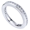 Eternity Band Wedding Ring in 14k White Gold with Round Natural Diamond at Gabriel & Co.
