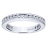 Eternity Band Wedding Ring in 14k White Gold with Round Natural Diamond at Gabriel & Co.
