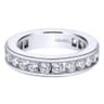 Eternity Band Wedding Ring in 14k White Gold with Round Natural Diamond at Gabriel & Co.