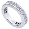 Eternity Band Wedding Ring in 14k White Gold with Round Natural Diamond at Gabriel & Co.