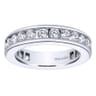 Eternity Band Wedding Ring in 14k White Gold with Round Natural Diamond at Gabriel & Co.
