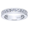 Eternity Band Wedding Ring in 14k White Gold with Round Natural Diamond at Gabriel & Co.