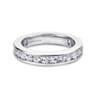 Eternity Band Wedding Ring in 14k White Gold with Round Natural Diamond at Gabriel & Co.