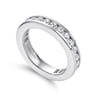 Eternity Band Wedding Ring in 14k White Gold with Round Natural Diamond at Gabriel & Co.