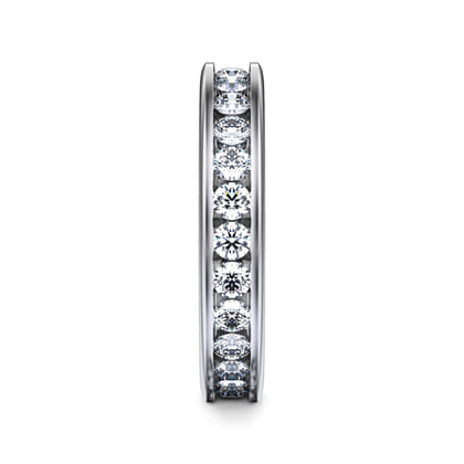 Remie - 14K White Gold Channel Set Diamond Eternity Band