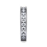 Eternity Band Wedding Ring in 14k White Gold with Round Natural Diamond at Gabriel & Co.