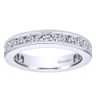 Eternity Band Wedding Ring in 14k White Gold with Round Natural Diamond at Gabriel & Co.