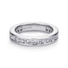Eternity Band Wedding Ring in 14k White Gold with Round Natural Diamond at Gabriel & Co.