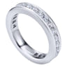 Eternity Band Wedding Ring in 14k White Gold with Round Natural Diamond at Gabriel & Co.