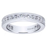 Eternity Band Wedding Ring in 14k White Gold with Round Natural Diamond at Gabriel & Co.