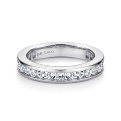 Remie - 14K White Gold Channel Set Diamond Eternity Band