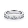 Eternity Band Wedding Ring in 14k White Gold with Round Natural Diamond at Gabriel & Co.