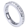 Eternity Band Wedding Ring in 14k White Gold with Round Natural Diamond at Gabriel & Co.