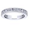 Eternity Band Wedding Ring in 14k White Gold with Round Natural Diamond at Gabriel & Co.