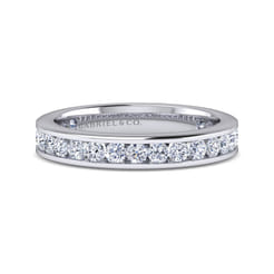 Remie - 14K White Gold Channel Set Diamond Eternity Band