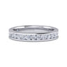 Eternity Band Wedding Ring in 14k White Gold with Round Natural Diamond at Gabriel & Co.