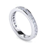 Eternity Band Wedding Ring in 14k White Gold with Round Natural Diamond at Gabriel & Co.