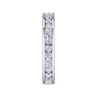 Eternity Band Wedding Ring in 14k White Gold with Round Natural Diamond at Gabriel & Co.
