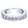 Eternity Band Wedding Ring in 14k White Gold with Round Natural Diamond at Gabriel & Co.