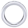 Eternity Band Wedding Ring in 14k White Gold with Round Natural Diamond at Gabriel & Co.
