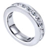 Eternity Band Wedding Ring in 14k White Gold with Round Natural Diamond at Gabriel & Co.