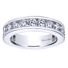 Eternity Band Wedding Ring in 14k White Gold with Round Natural Diamond at Gabriel & Co.