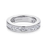 Eternity Band Wedding Ring in 14k White Gold with Round Natural Diamond at Gabriel & Co.