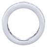 Eternity Band Wedding Ring in 14k White Gold with Round Natural Diamond at Gabriel & Co.