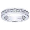 Eternity Band Wedding Ring in 14k White Gold with Round Natural Diamond at Gabriel & Co.