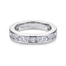 Eternity Band Wedding Ring in 14k White Gold with Round Natural Diamond at Gabriel & Co.