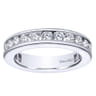 Eternity Band Wedding Ring in 14k White Gold with Round Natural Diamond at Gabriel & Co.