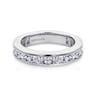 Eternity Band Wedding Ring in 14k White Gold with Round Natural Diamond at Gabriel & Co.