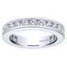 Eternity Band Wedding Ring in 14k White Gold with Round Natural Diamond at Gabriel & Co.