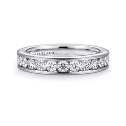 Remie - 14K White Gold Channel Set Diamond Eternity Band