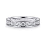 Eternity Band Wedding Ring in 14k White Gold with Round Natural Diamond at Gabriel & Co.