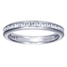Eternity Band Wedding Ring in 14k White Gold with Round Natural Diamond at Gabriel & Co.