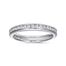 Eternity Band Wedding Ring in 14k White Gold with Round Natural Diamond at Gabriel & Co.