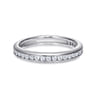 Eternity Band Wedding Ring in 14k White Gold with Round Natural Diamond at Gabriel & Co.
