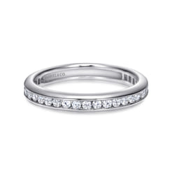 Remie - 14K White Gold Channel Set Diamond Eternity Band