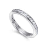 Eternity Band Wedding Ring in 14k White Gold with Round Natural Diamond at Gabriel & Co.