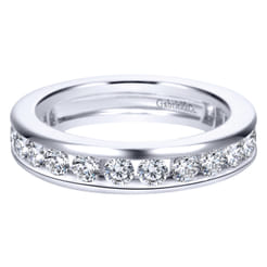 Remie - 14K White Gold Channel Set Diamond Eternity Band