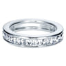 Eternity Band Wedding Ring in 14k White Gold with Round Natural Diamond at Gabriel & Co.
