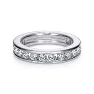 Remie - 14K White Gold Channel Set Diamond Eternity Band